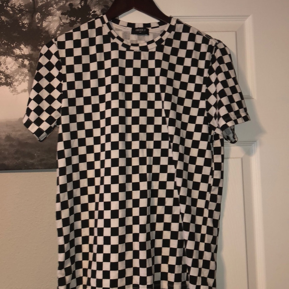 Black and White Checkerboard Tee